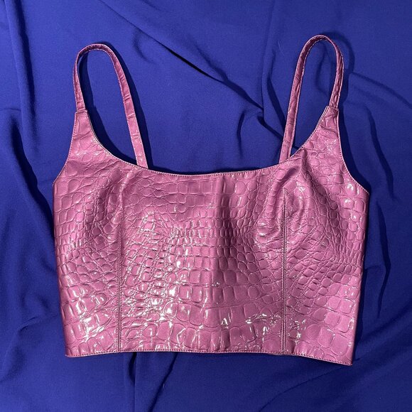 Mia Vesper Tops - Mia Vesper Deadstock Croc Top